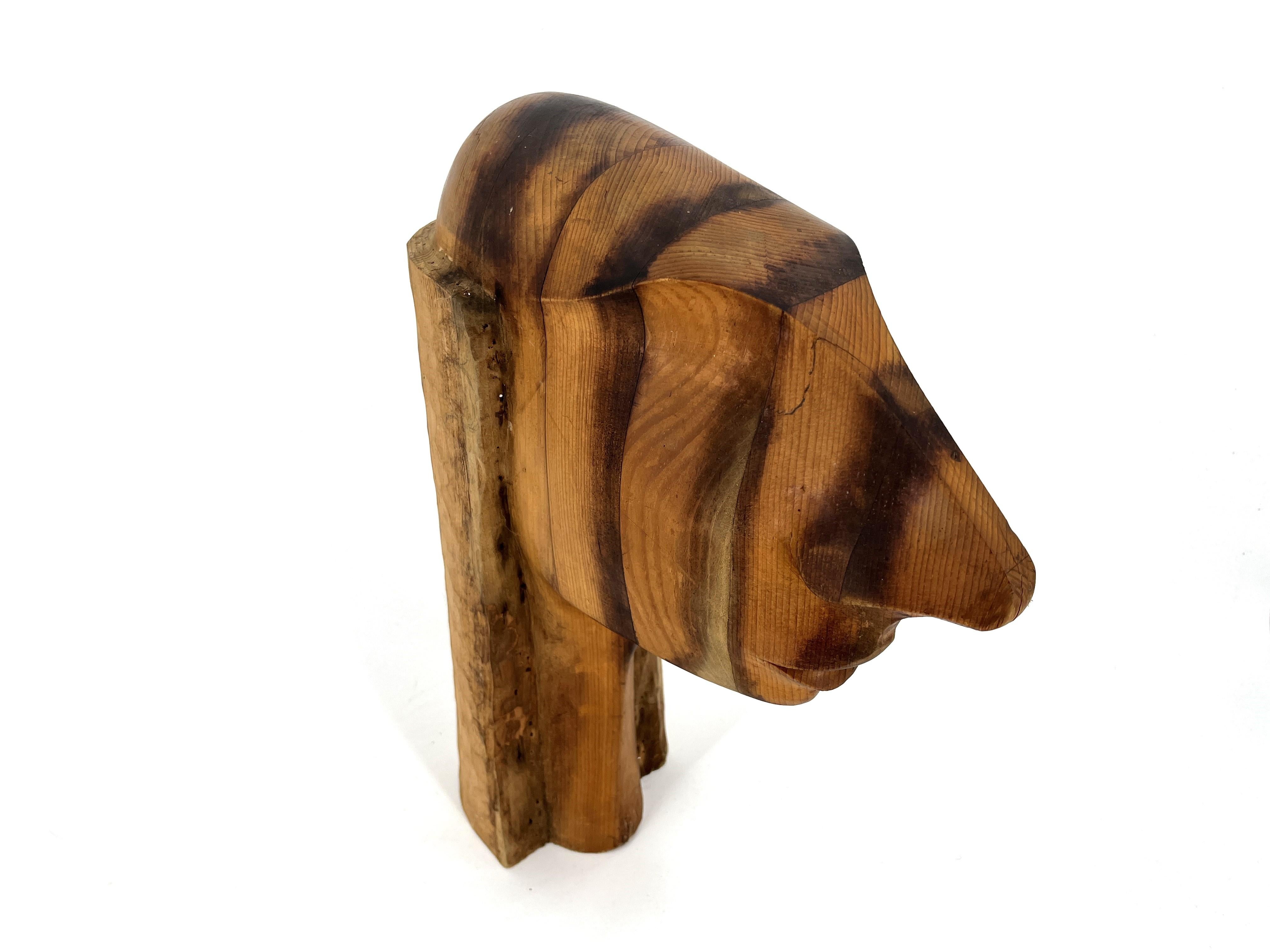 Scultura in teak vintage, anni '70 in vendita 3
