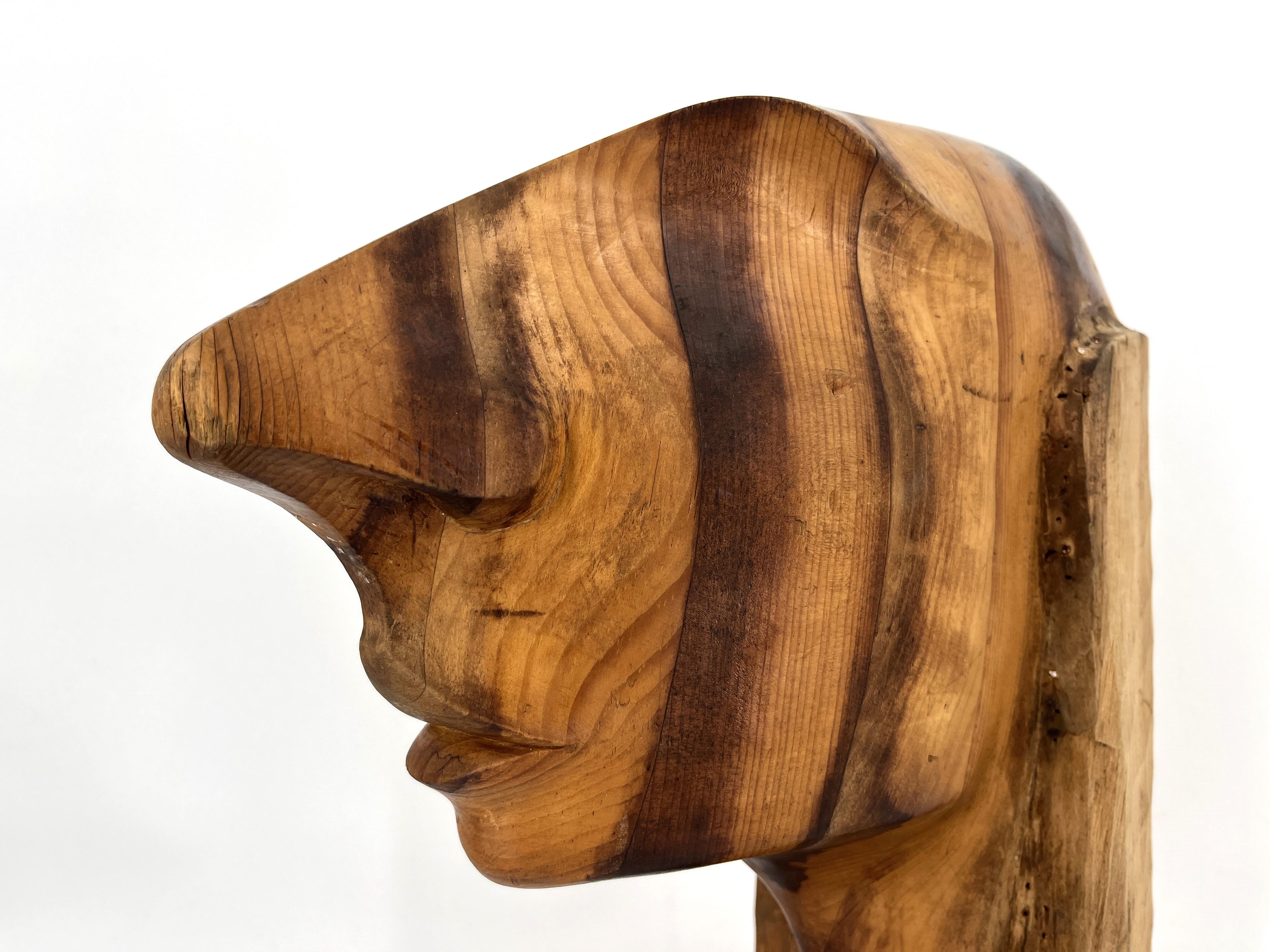 Mid-Century moderno Scultura in teak vintage, anni '70 in vendita