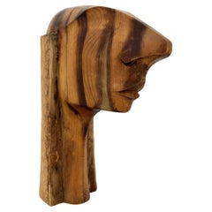 Escultura vintage de teca, años 70