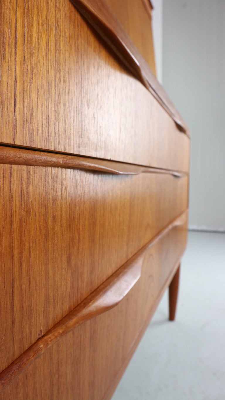 Vintage teak Secretary by Erling Torvits for Klim Mobelfabrik