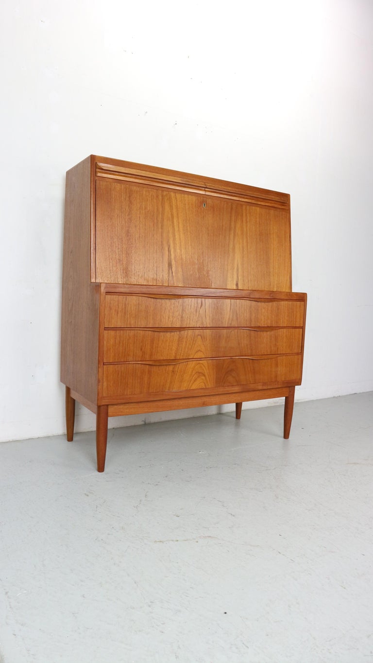 Vintage teak Secretary by Erling Torvits for Klim Mobelfabrik