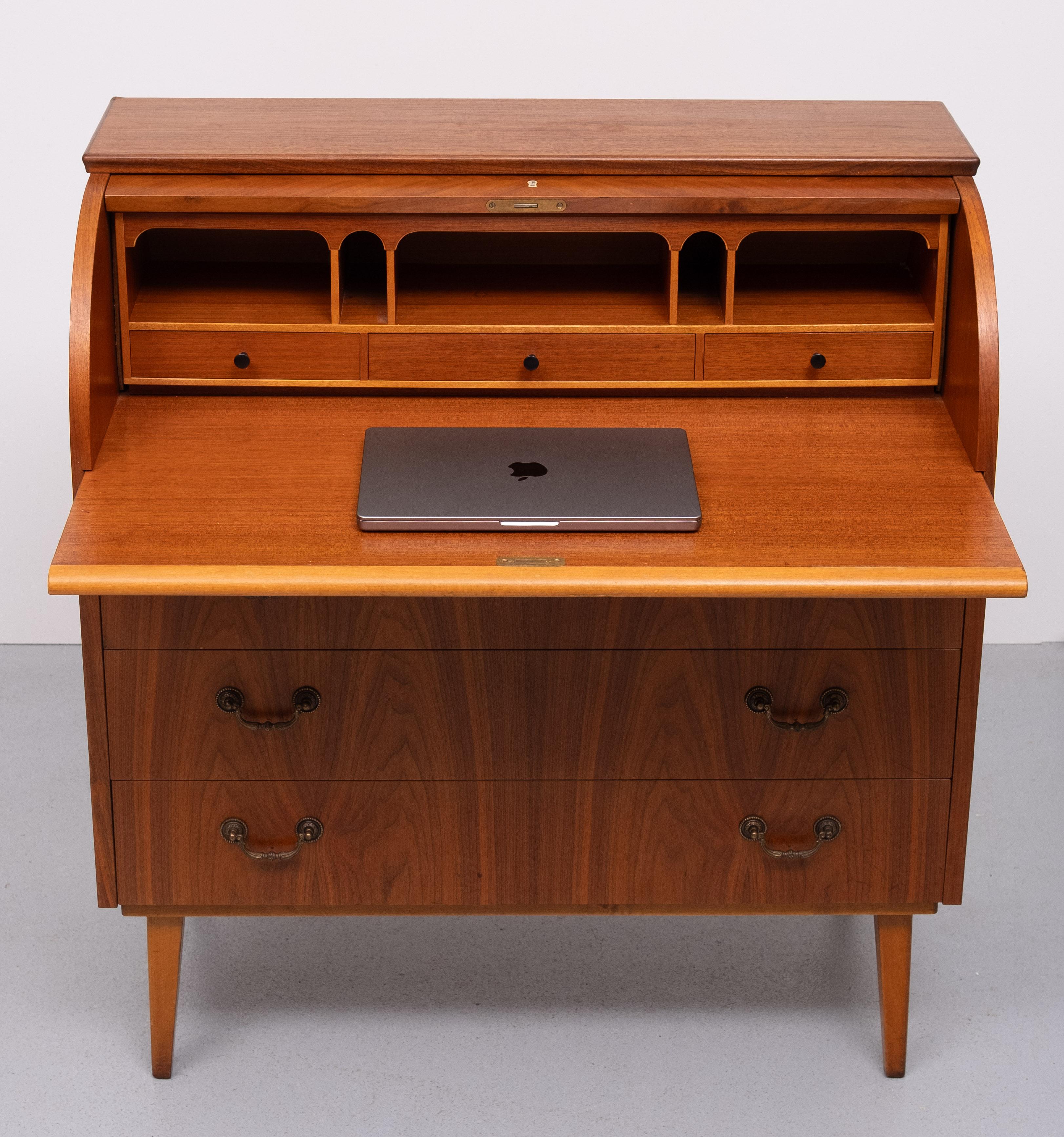 Secretaria vintage de teca Egon Ostergaard  1960 Suecia Teca en venta