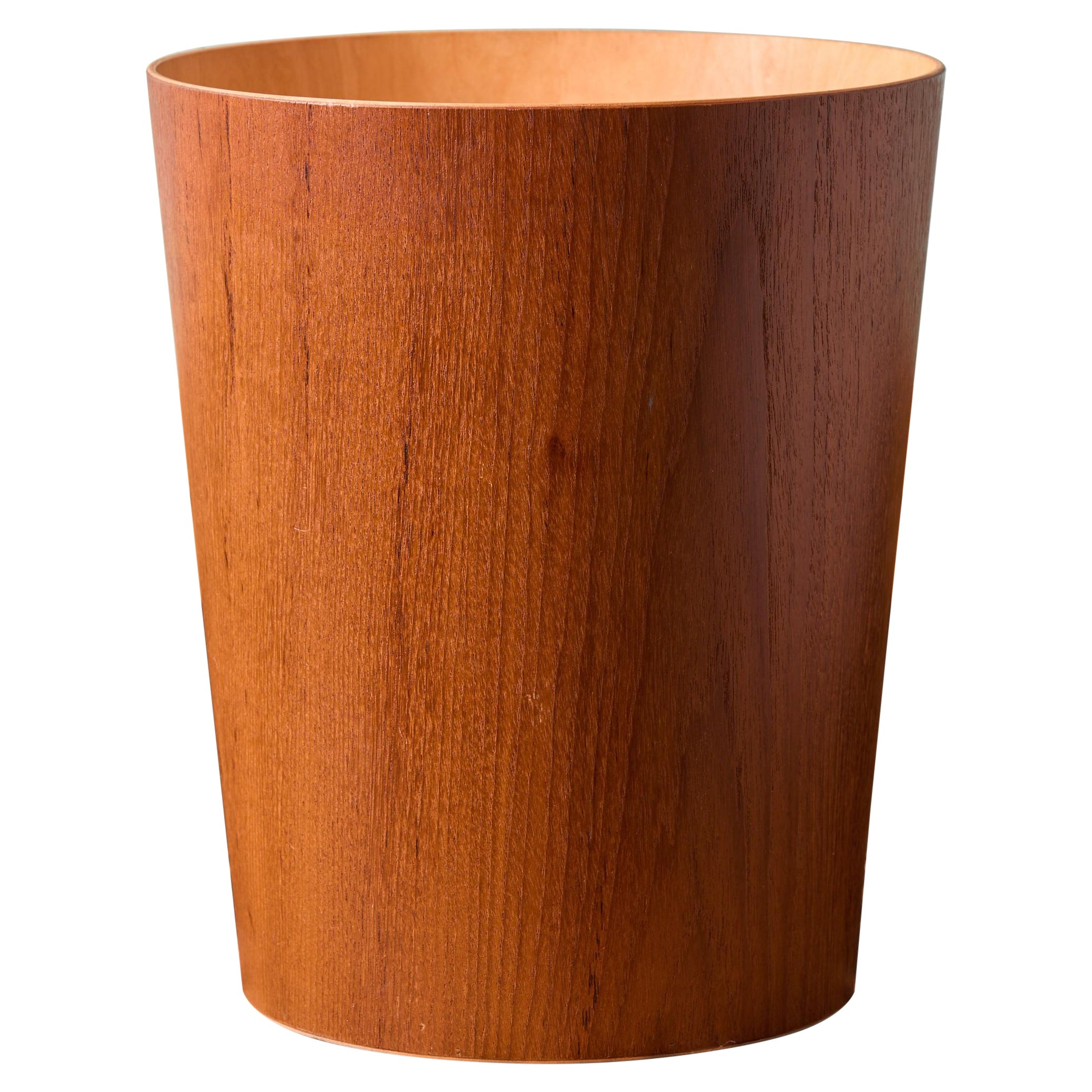 Vintage Teak Servex Waste Paper Basket For Sale
