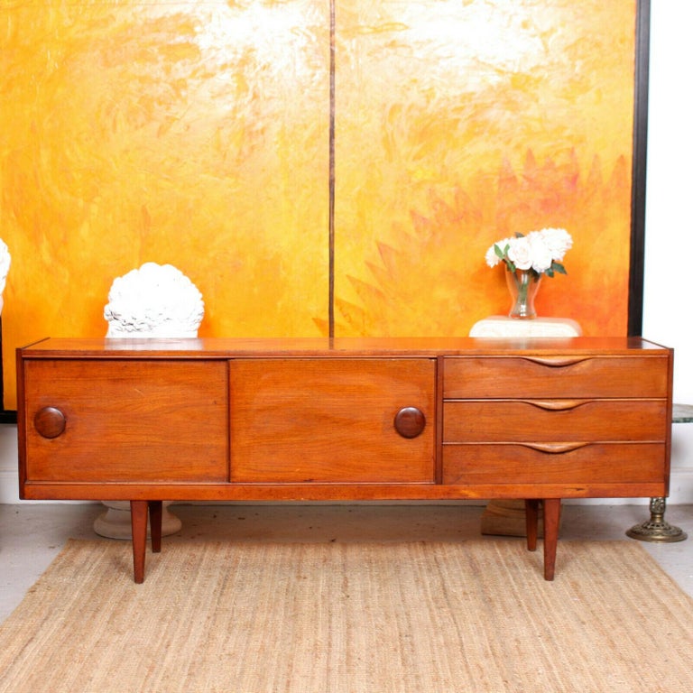 Vintage Teak Sideboard Credenza Retro MCM For Sale at 1stDibs mcm