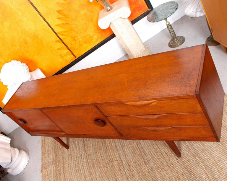 Vintage Teak Sideboard Credenza Retro MCM For Sale at 1stDibs mcm