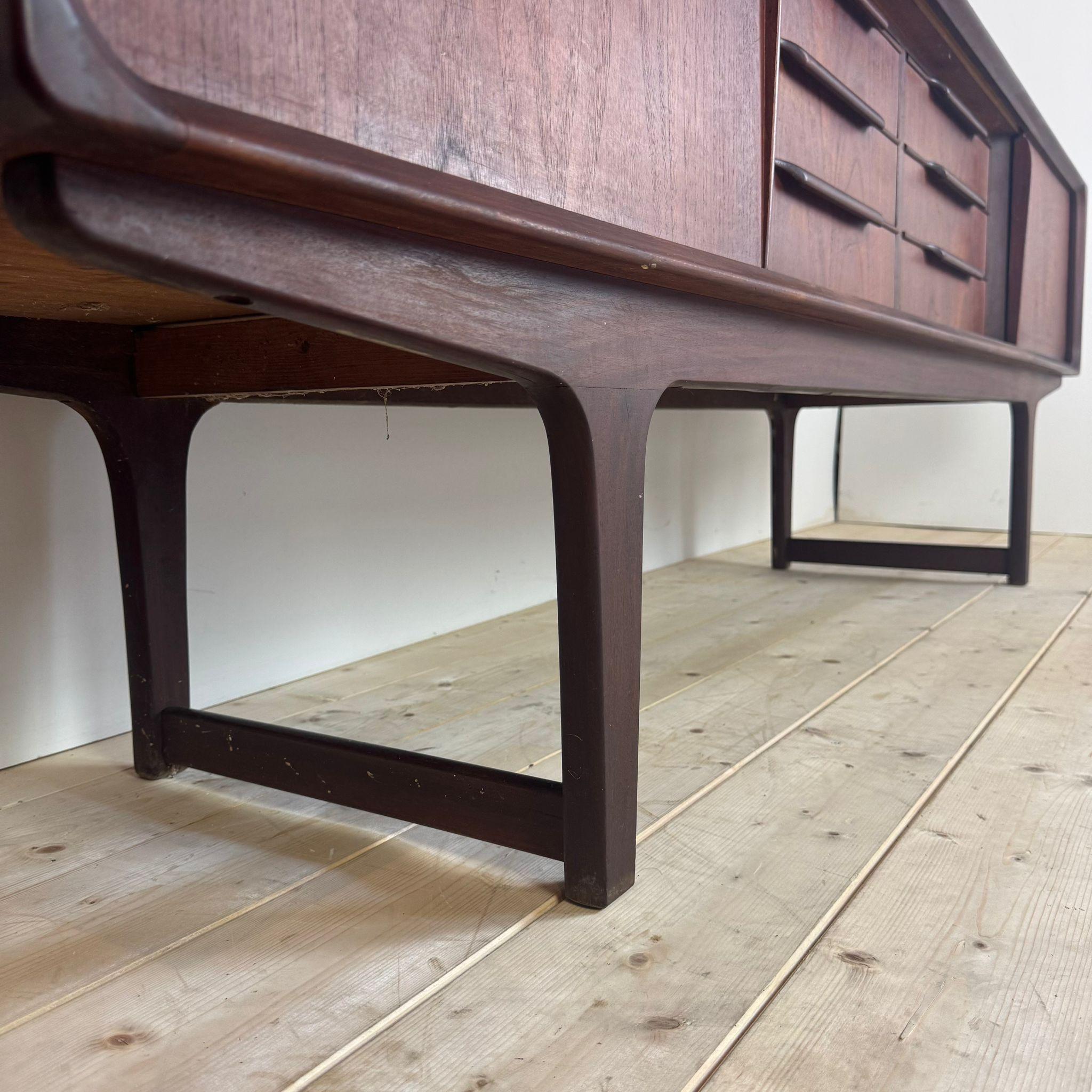 Mid-20th Century Vintage teak sideboard, Denmark 1960 For Sale