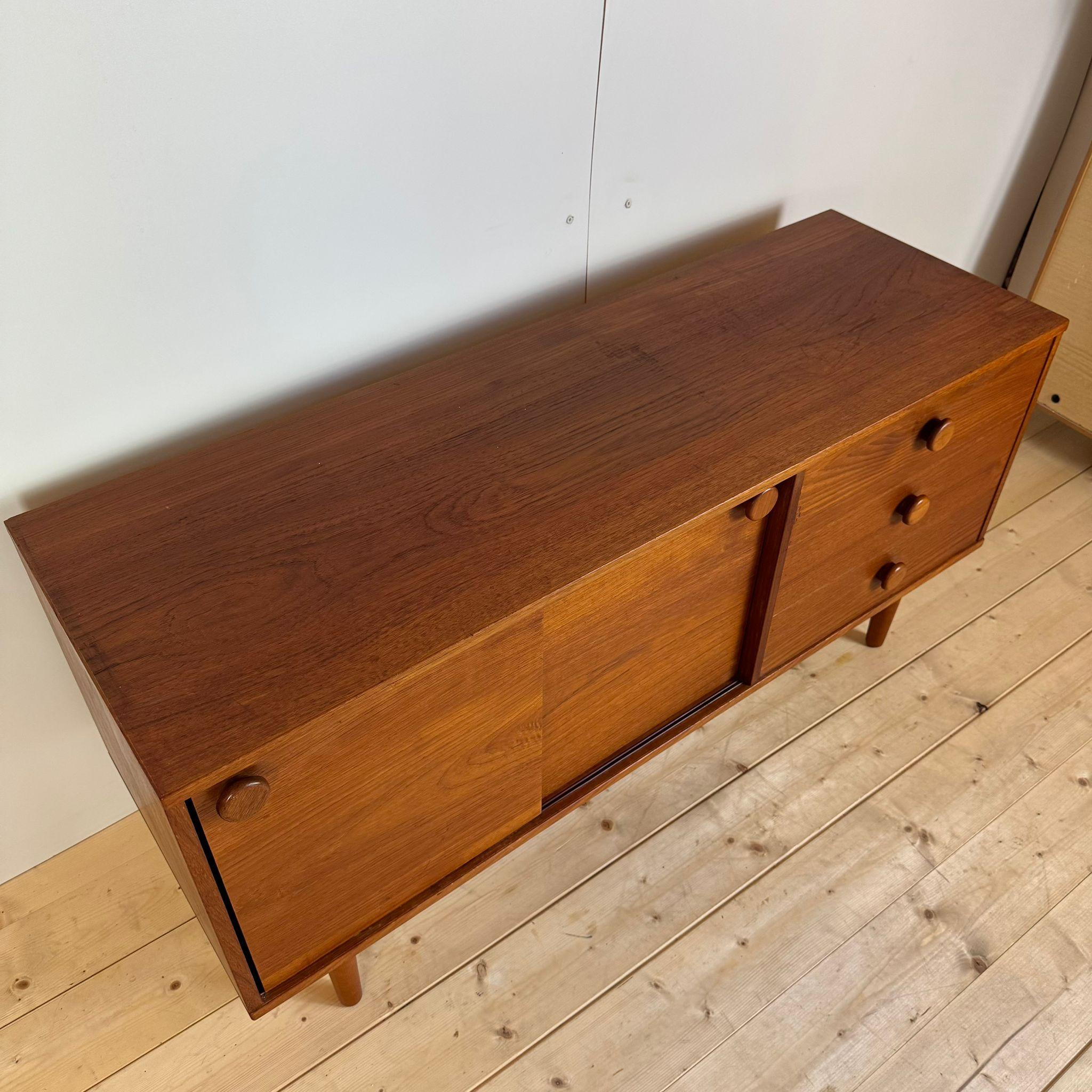 Mid-20th Century Vintage teak sideboard with drawers For Sale