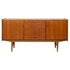 Vintage Teak Sideboard with Hinged Doors