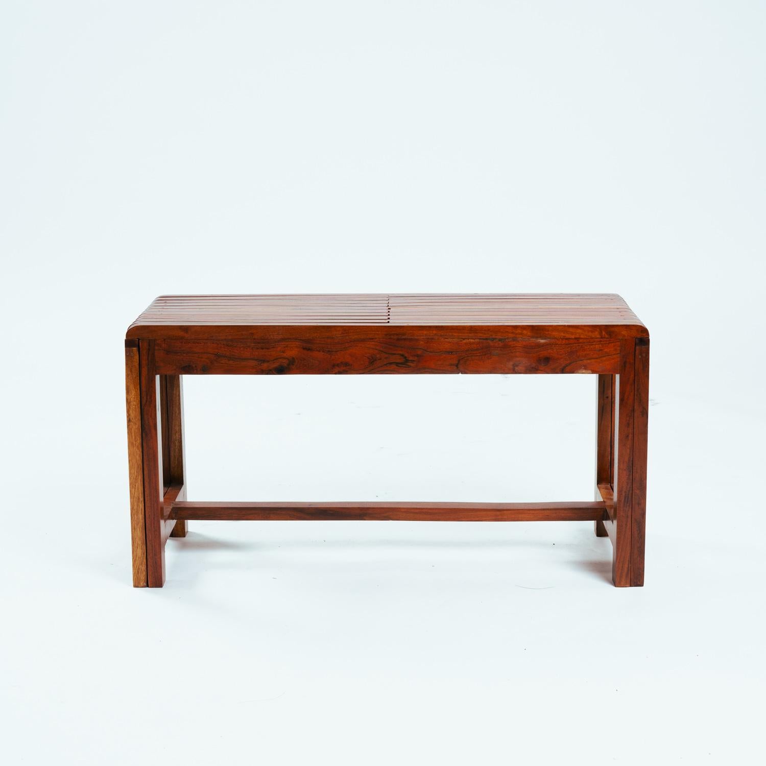 Table d'appoint extensible en teck vintage en vente 4