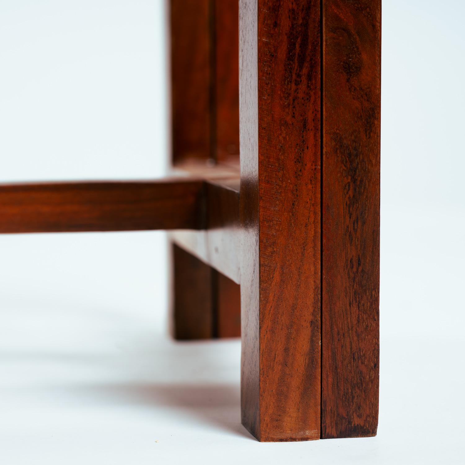 Table d'appoint extensible en teck vintage en vente 5