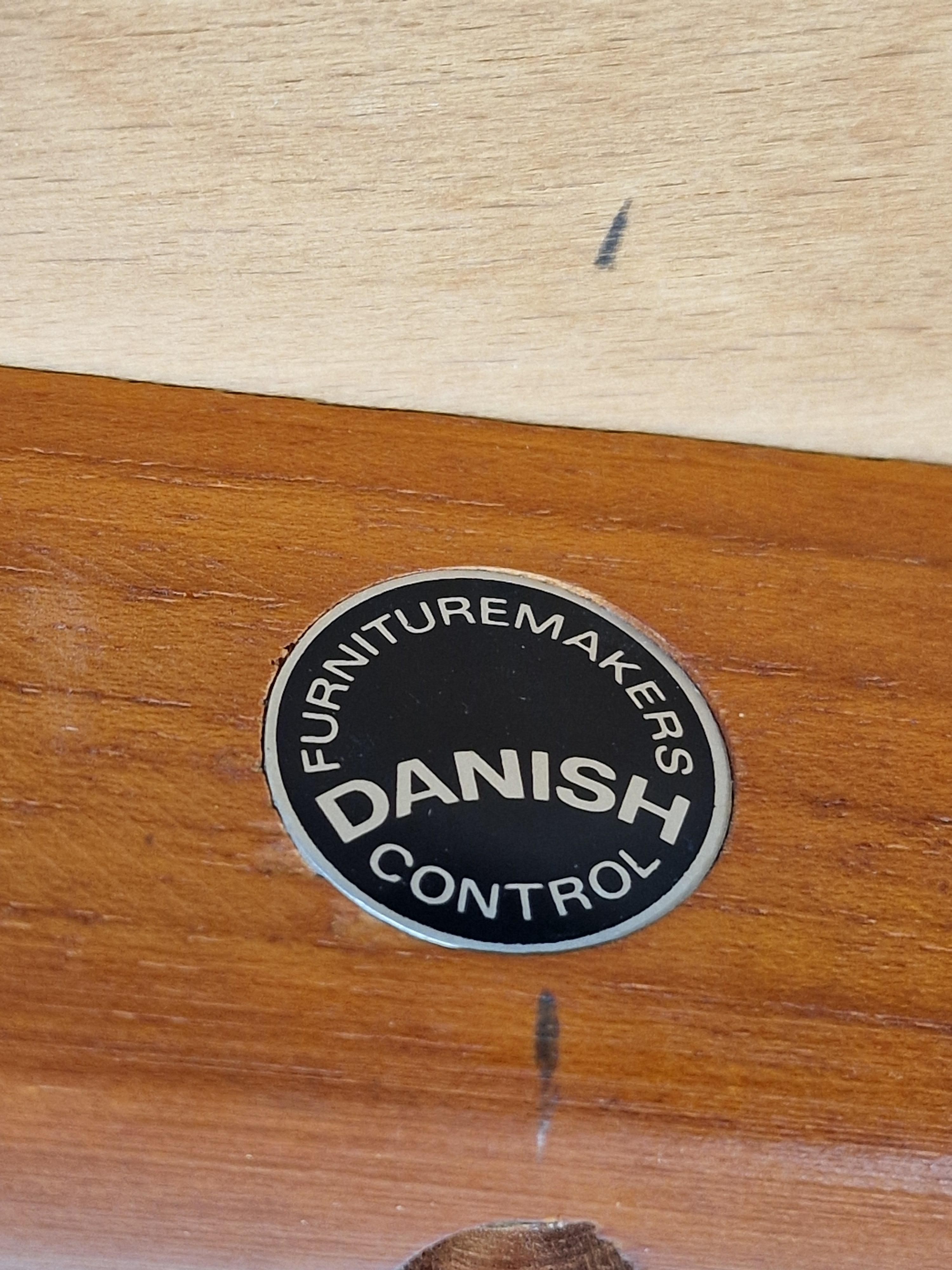 Vintage teak stool by Hugo Frandsen for Spøttrup Danish Mid-Century Design 1960s en venta 5
