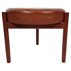Vintage teak stool by Hugo Frandsen for Spøttrup Danish Mid-Century Design 1960s