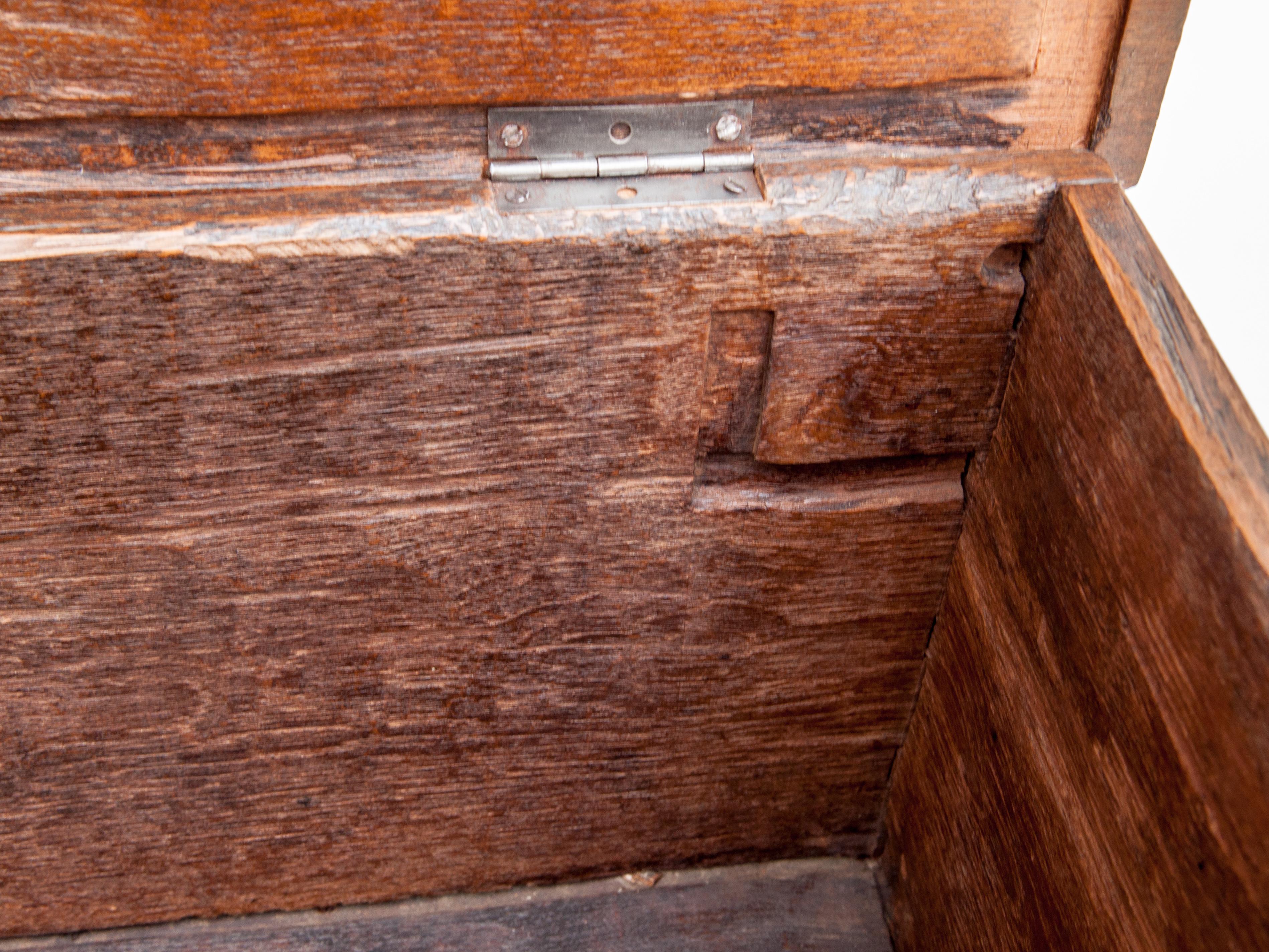 Vintage Teak Storage Chest from Java, Mid-20th Century 11