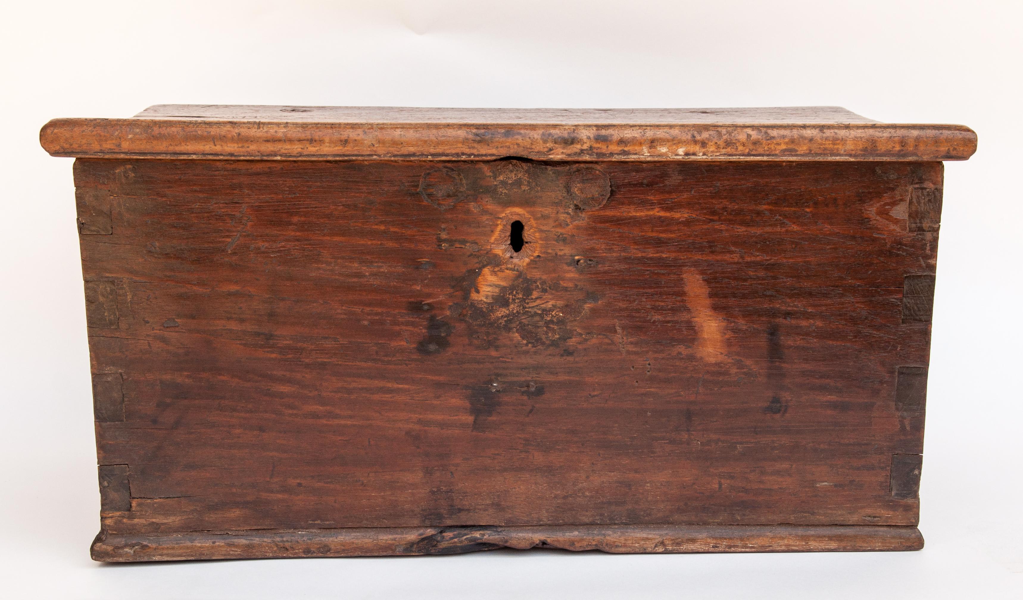 painted teak chest new world