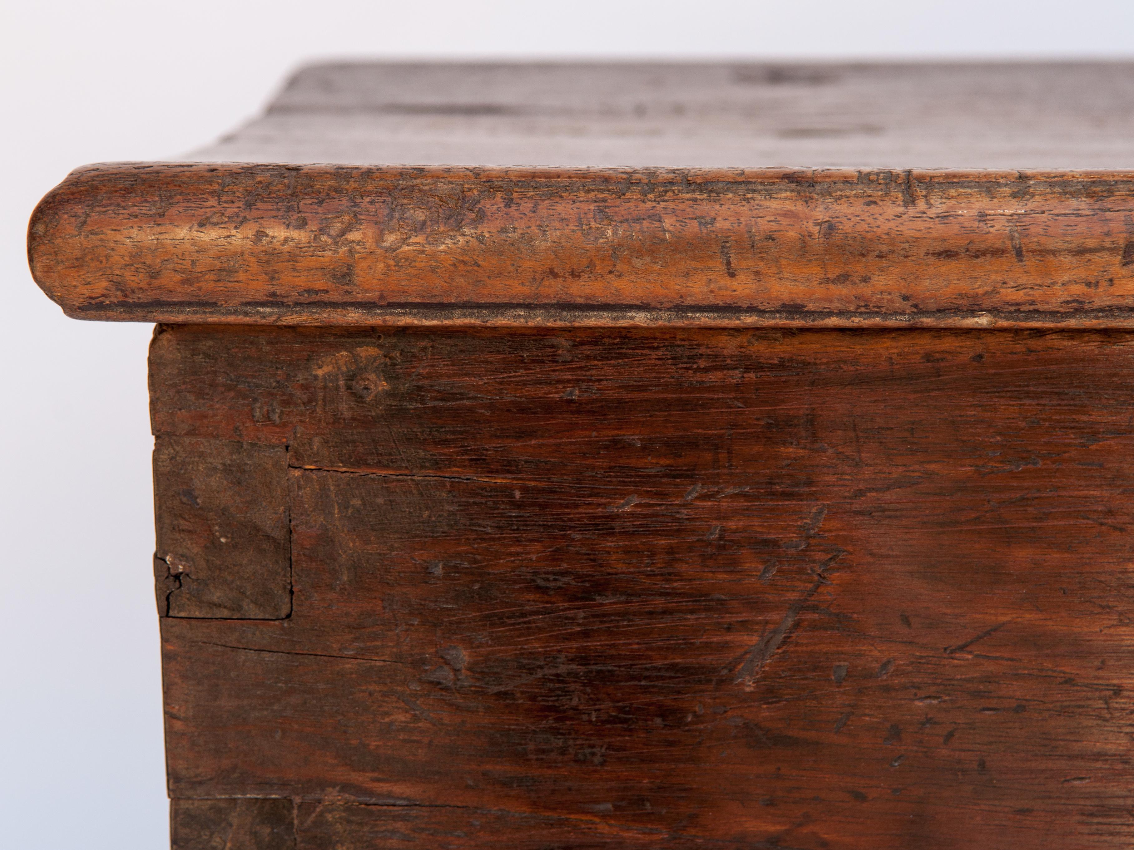 Hand-Crafted Vintage Teak Storage Chest from Java, Mid-20th Century