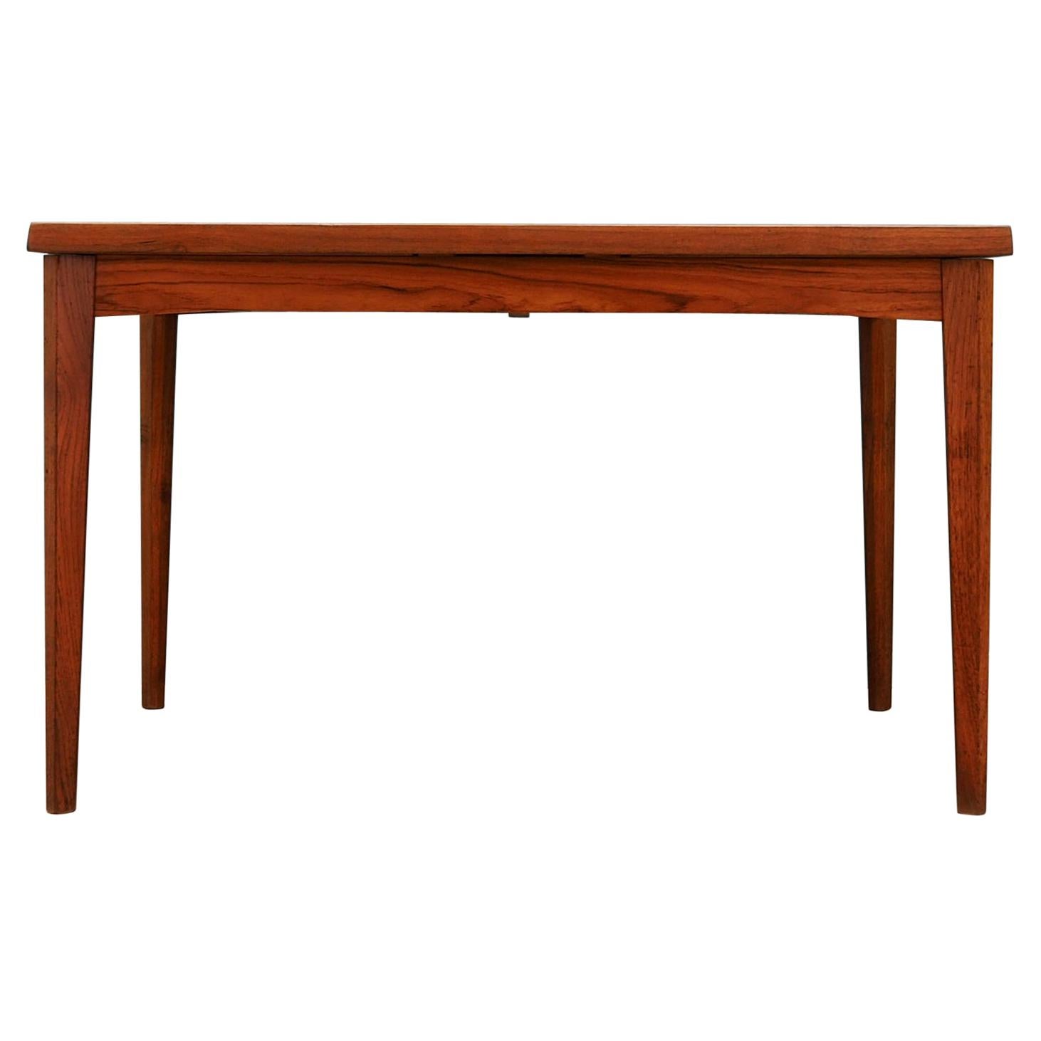 Dining Table Teak Vintage Midcentury Danish Design 1970s For Sale at 1stdibs