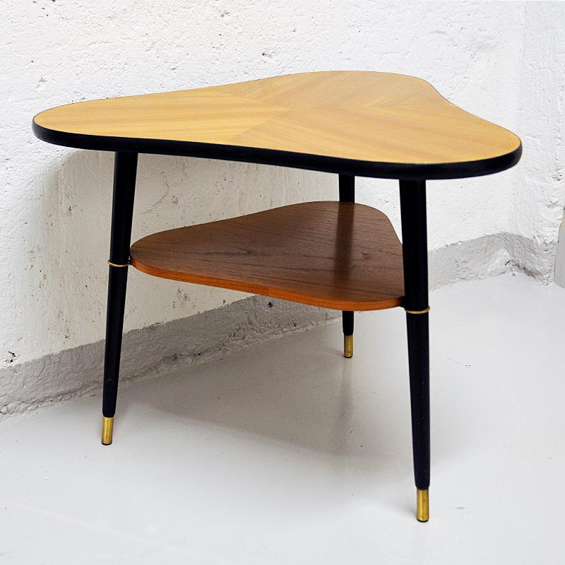 Scandinavian Modern Vintage teak table by Bröderna Miller, Bankeryd Sweden 1960s For Sale