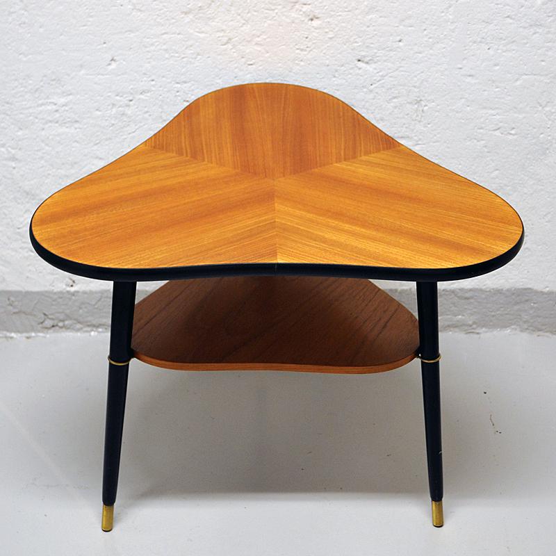 Swedish Vintage teak table by Bröderna Miller, Bankeryd Sweden 1960s For Sale