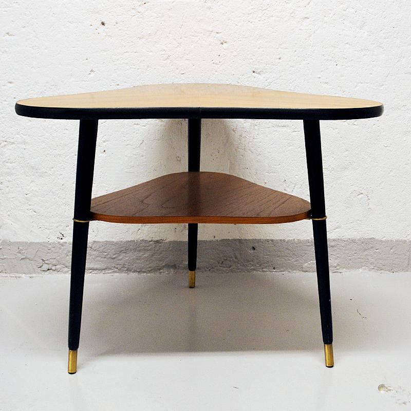 Mid-20th Century Vintage teak table by Bröderna Miller, Bankeryd Sweden 1960s For Sale