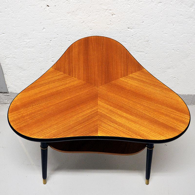 Teak Vintage teak table by Bröderna Miller, Bankeryd Sweden 1960s For Sale