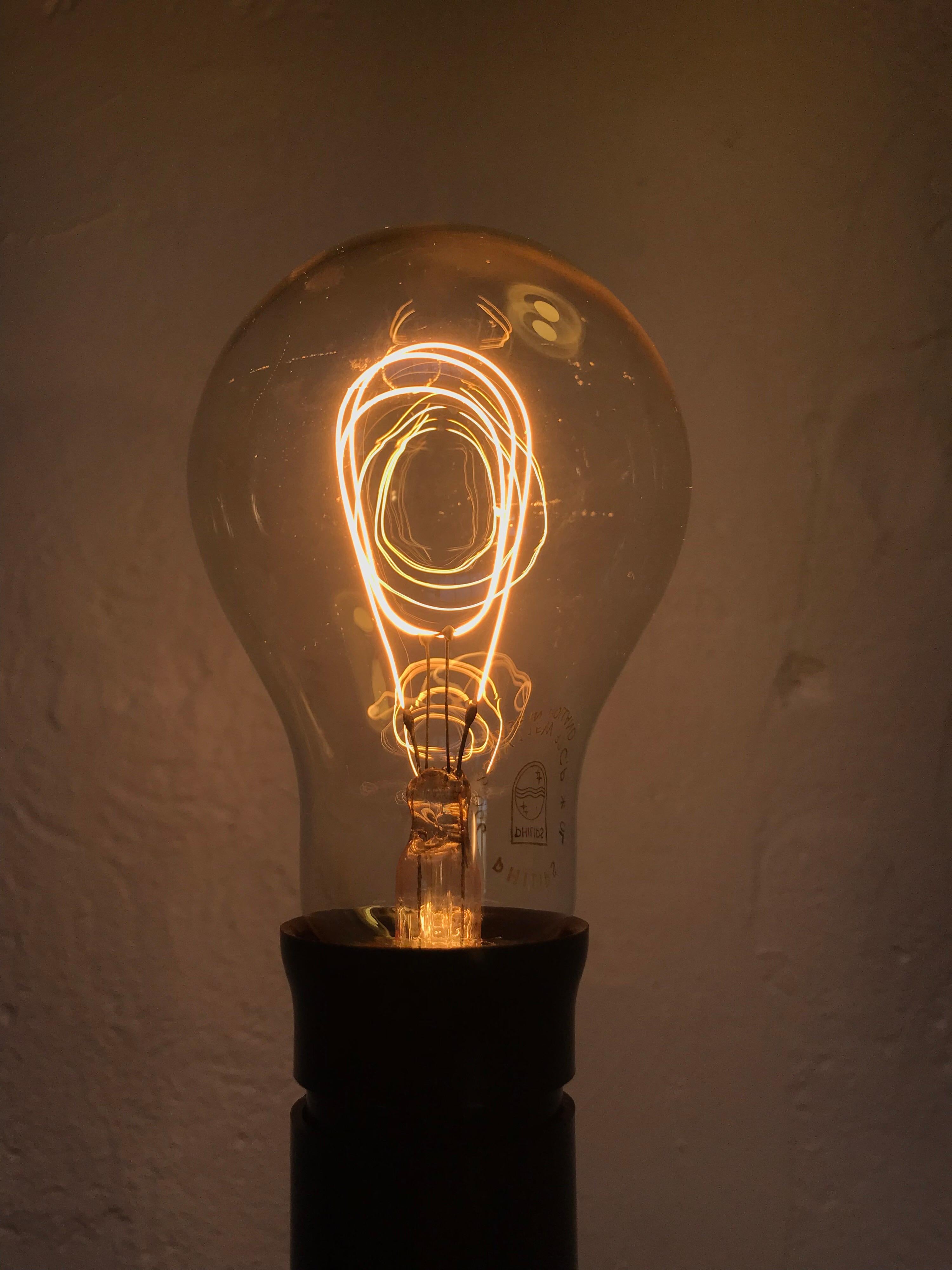 Mid-20th Century Vintage Teak Table Lamp from the 1950s