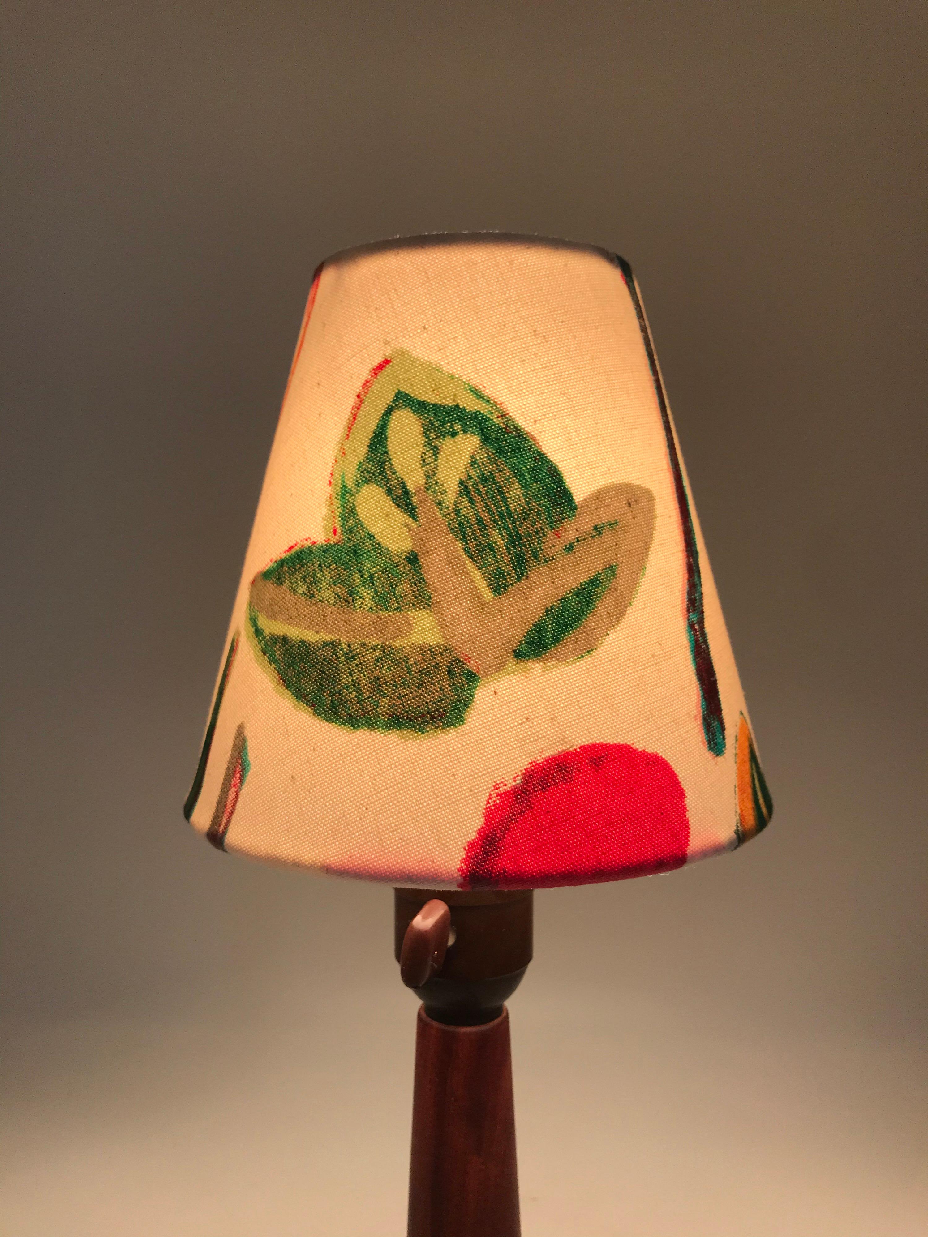 Vintage Teak Table Lamp For Sale 6