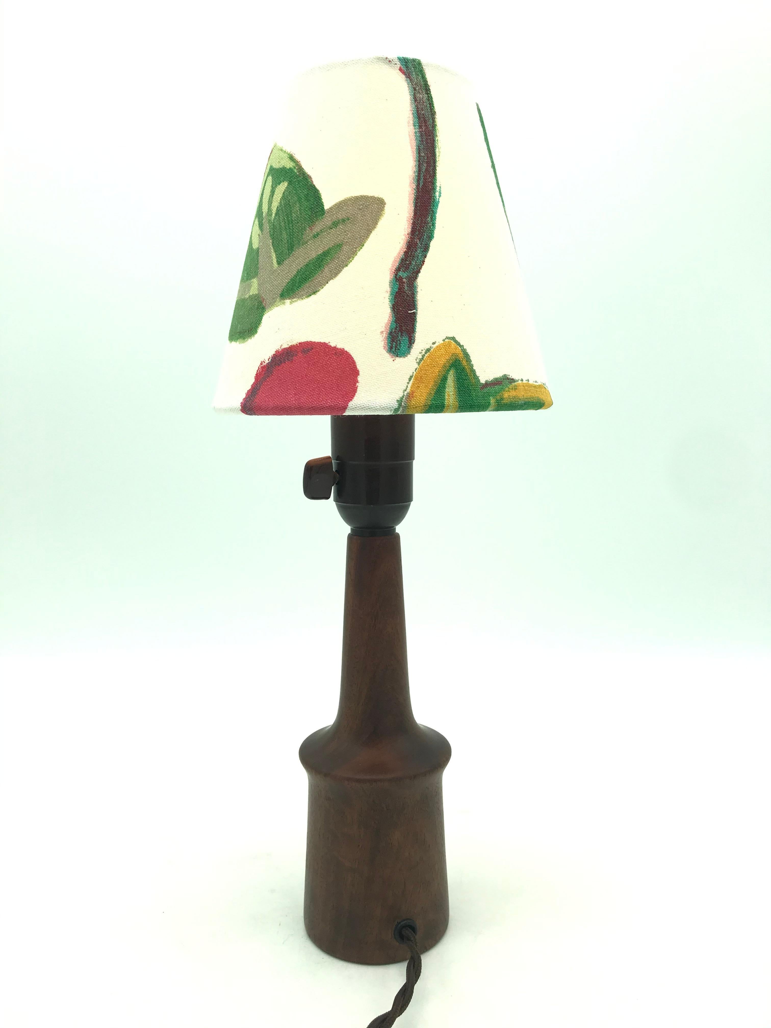 Vintage Teak Table Lamp In Good Condition For Sale In Søborg, DK