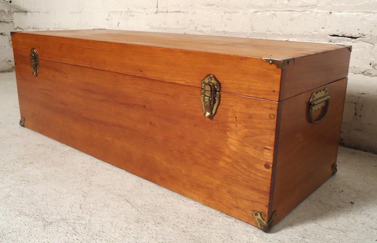 Vintage Teak Tool Box For Sale at 1stDibs