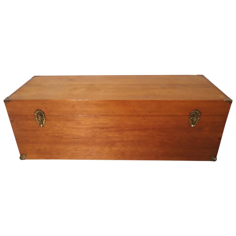 Vintage Teak Tool Box For Sale at 1stDibs