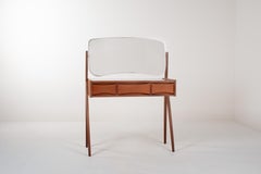 Vintage Teak Vanity Table by AG Spejl Kobberbeskyttet, 1960s
