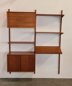 Vintage-Wandschrank aus Teakholz von Paul Cadovius, 1960er Jahre