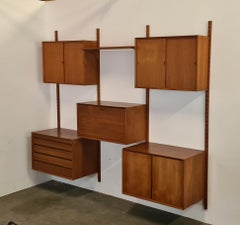 Vintage-Wandschrank aus Teakholz von Paul Cadovius, 1960er Jahre