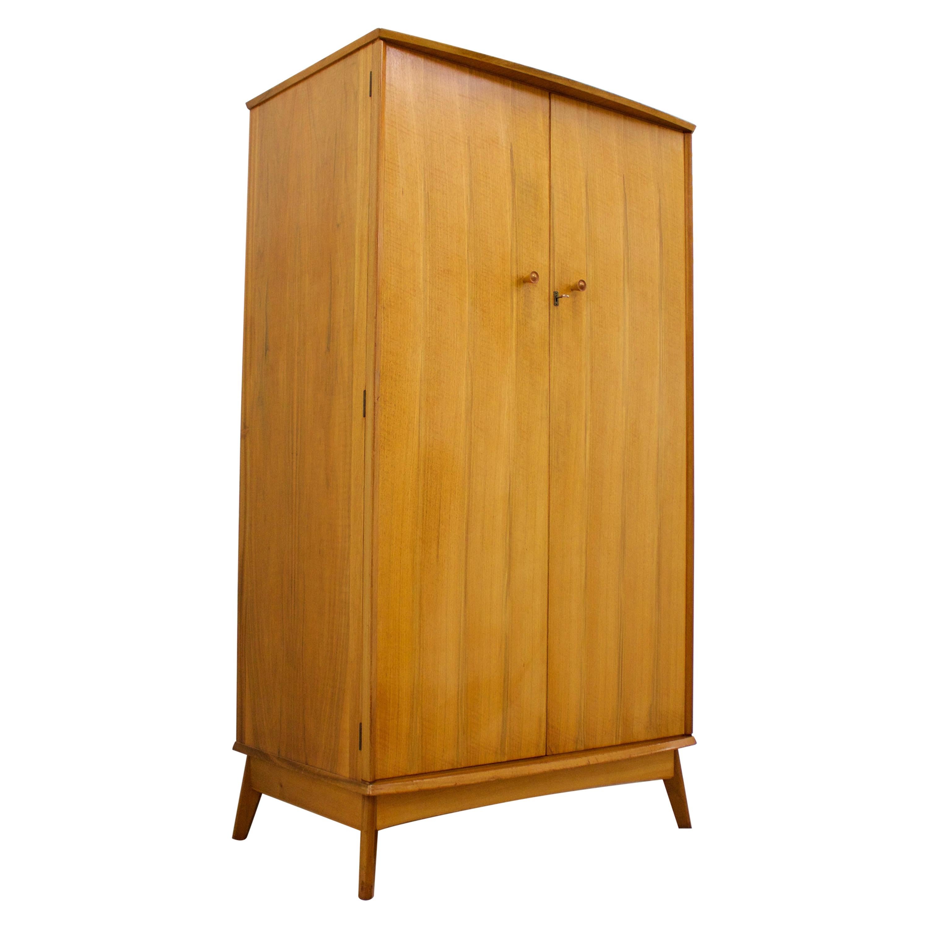 Vintage Walnut Wardrobe by Alfred Cox for Heal's, 1960s