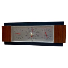 Vintage Teak Weather Station by Barigo, Germany, 1960s
