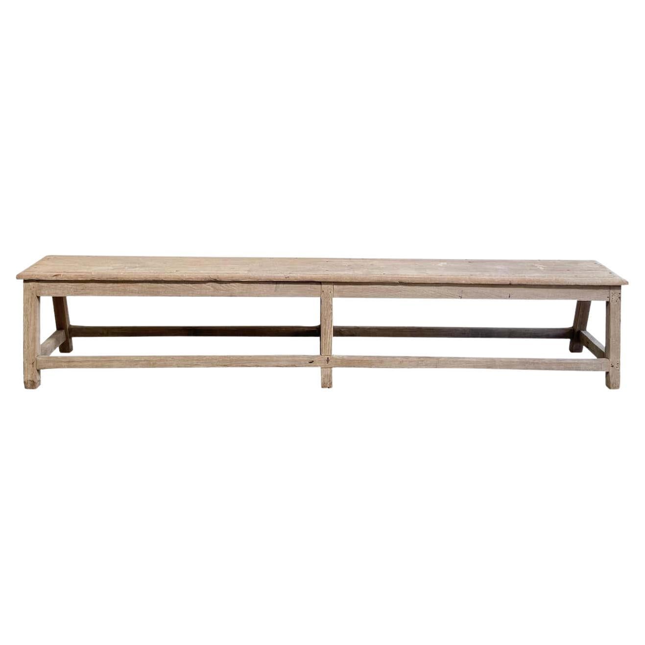 Andrianna Shamaris Minimalist Espresso Teak Wood Bench For Sale at 1stDibs