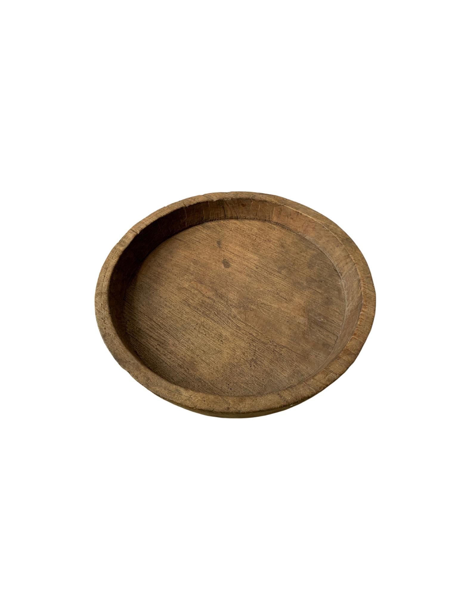 Other Vintage Teak Wood Bowl from Java, Indonesia For Sale