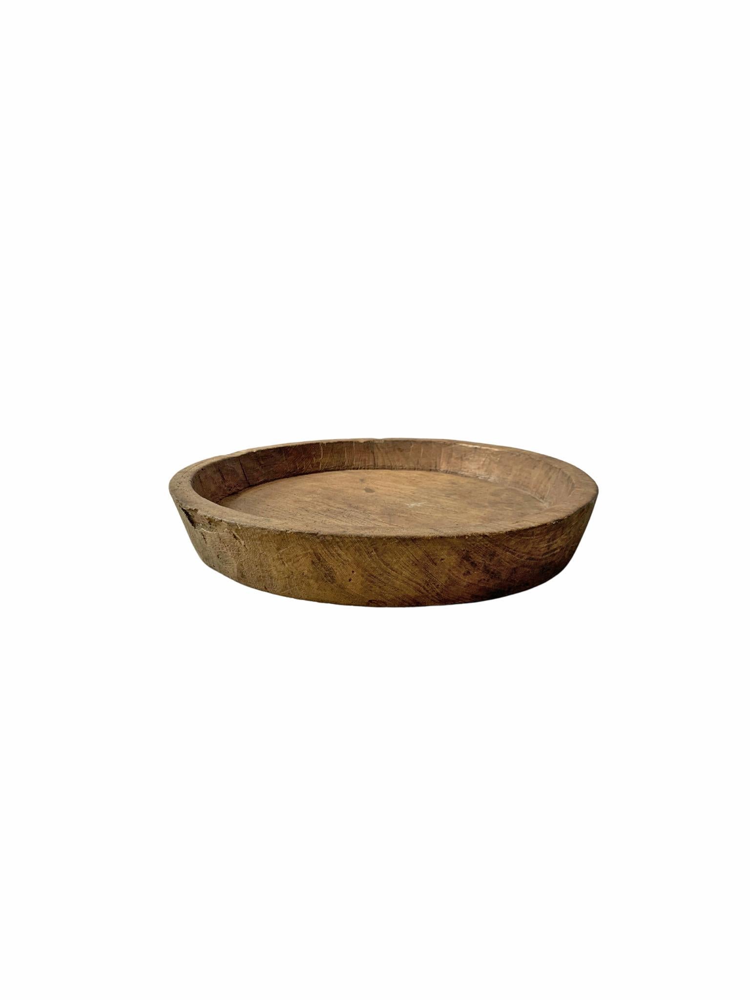 Indonesian Vintage Teak Wood Bowl from Java, Indonesia For Sale