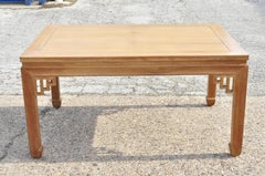 Vintage Teak Wood Ming Style Rectangular Dining Table by Dynasty Transorient