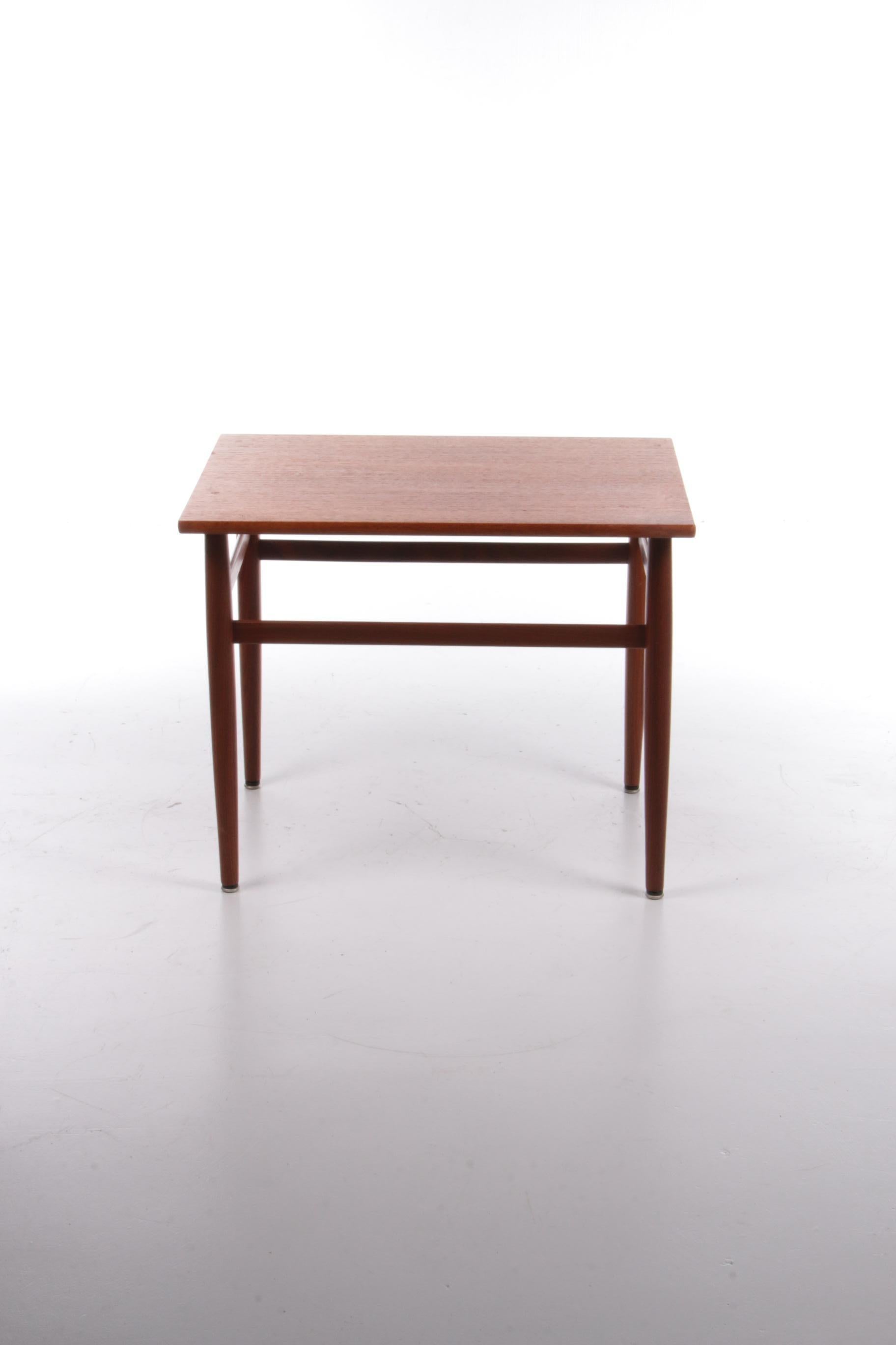 Mid-Century Modern Vintage Teak Wood Side Table, 1960s For Sale