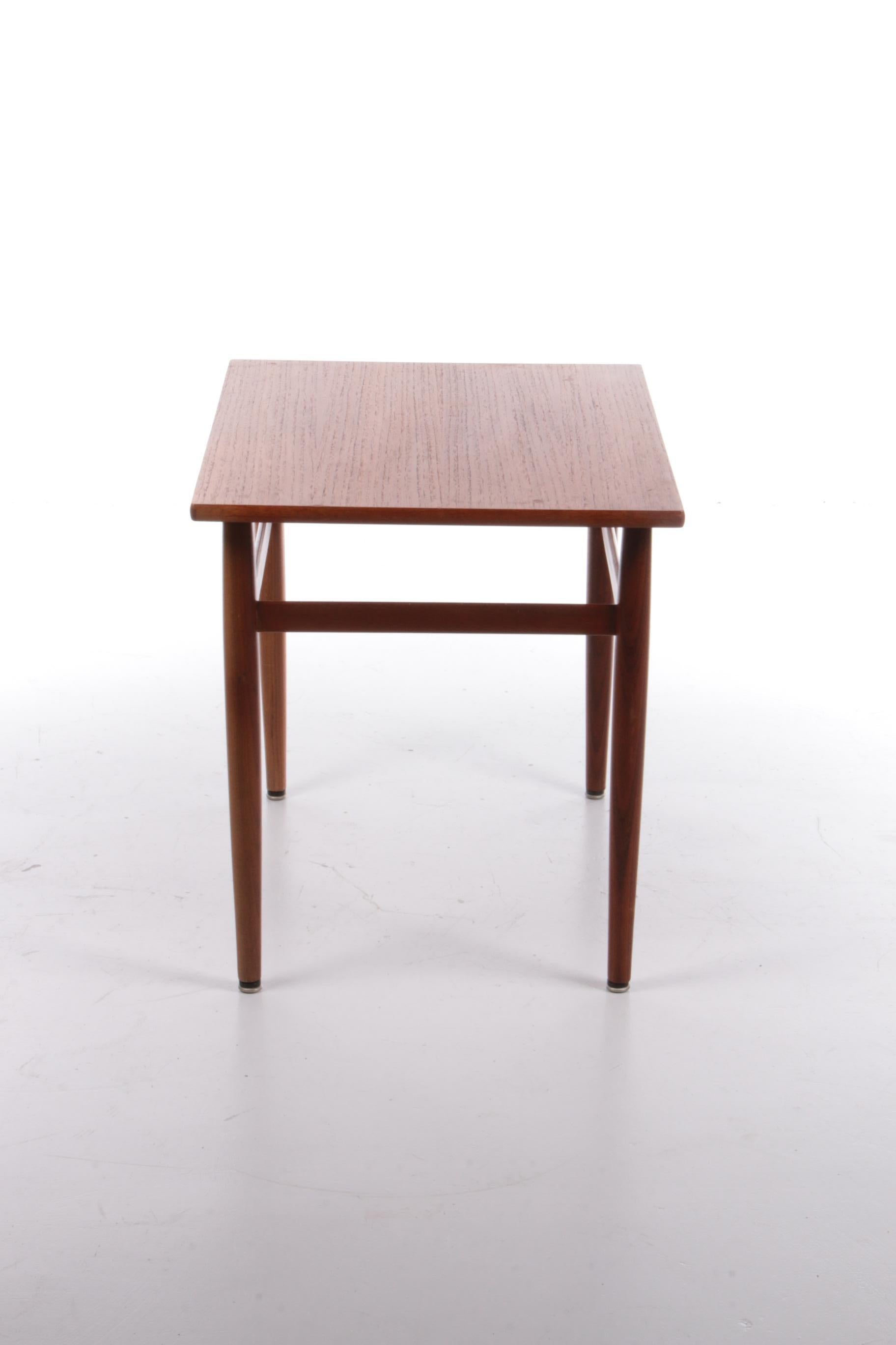Danish Vintage Teak Wood Side Table, 1960s For Sale