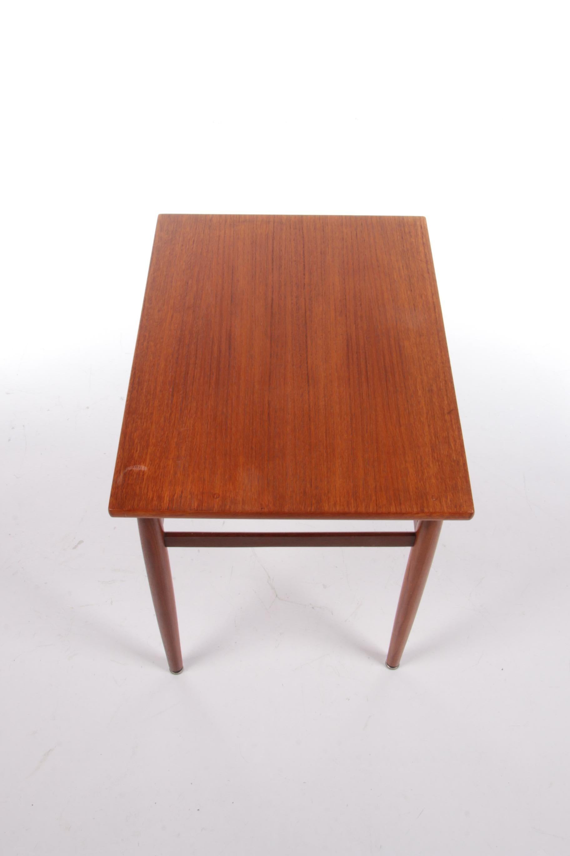 Vintage Teak Wood Side Table, 1960s For Sale 3