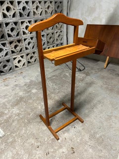 Vintage Teak Wood Valet Stand by PBJ Møbler, Functional Design, C1960