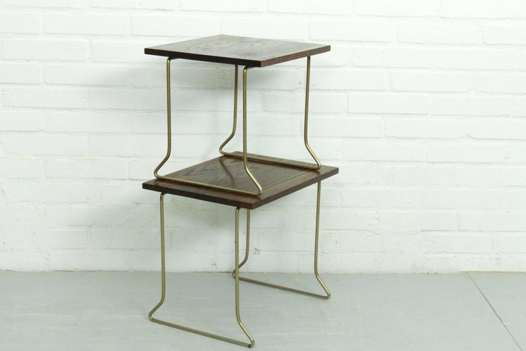 Vintage Teak Wooden Nesting Tables by Brabantia For Sale at 1stDibs