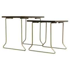 Tables gigognes vintage en bois de teck par Brabantia