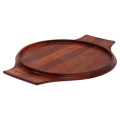 Vintage Teak Wooden Tray from Jens Quistgaard, 1960s Denmark