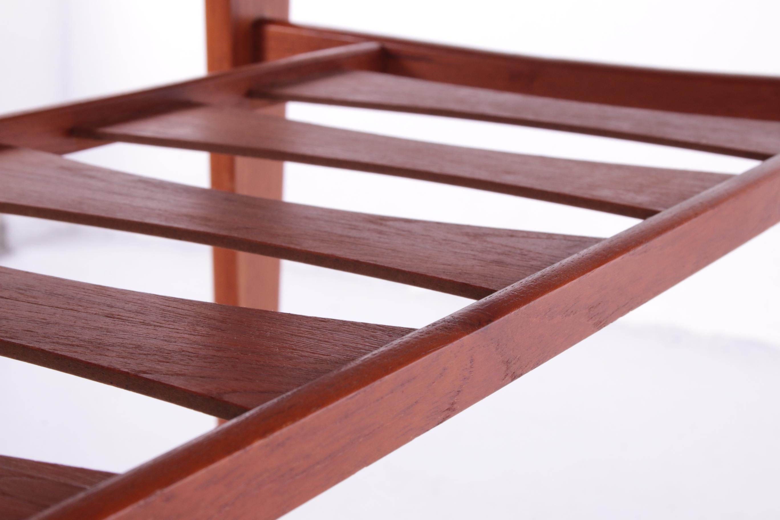 Vintage Teakwood Coffee Table with Beautiful Magazine Rack, 1960s 2