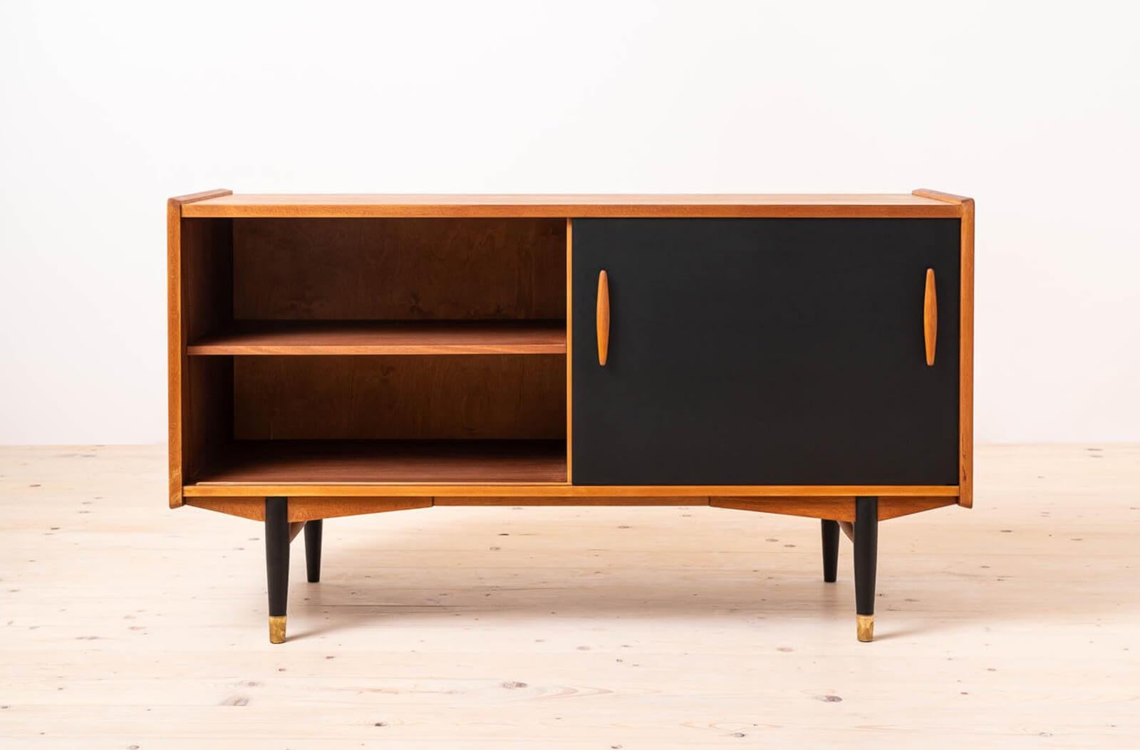 Oiled Vintage Teakwood Sideboard by Nils Jonsson for Hugo Troeds, Scandinavian Modern