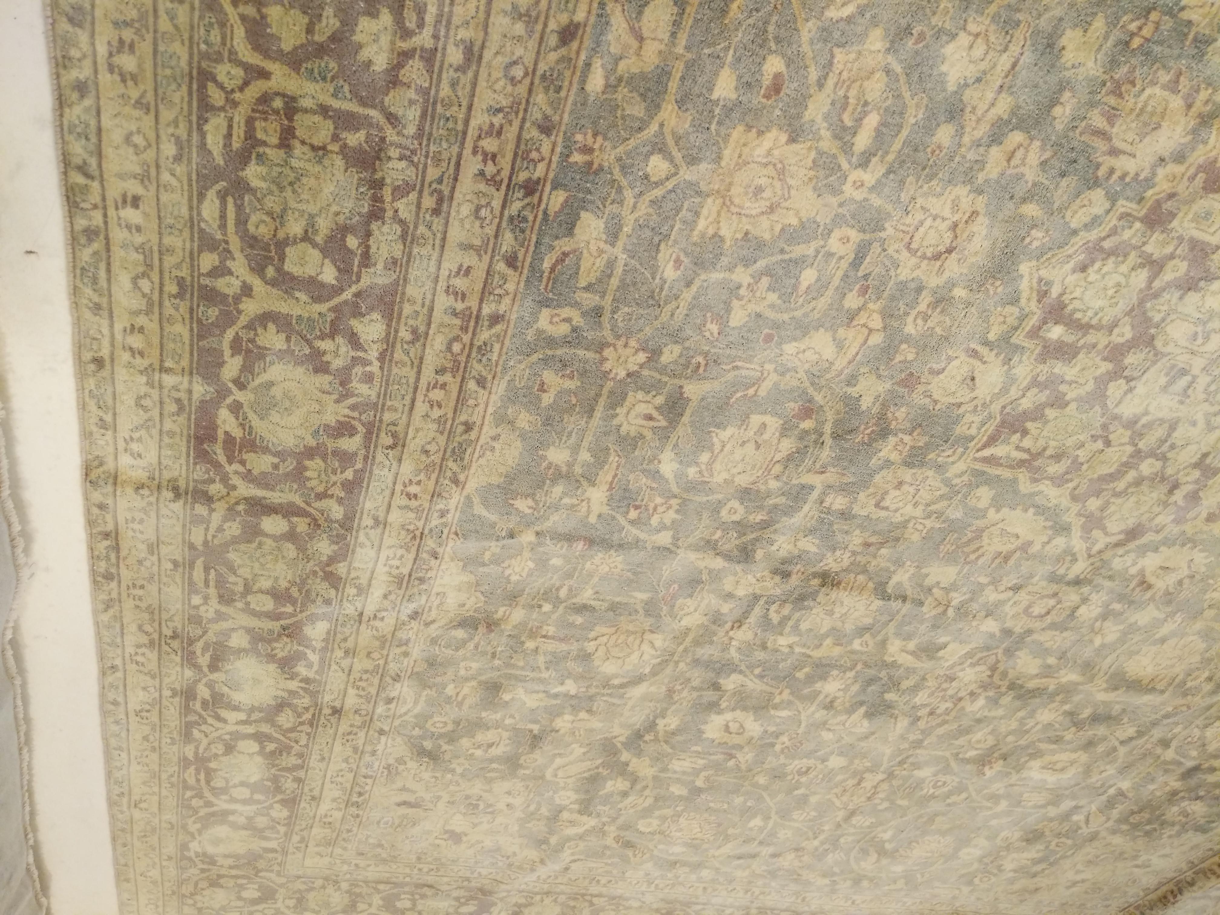 Tapis Sivas vintage de taille standard, couleur sarcelle en vente 2