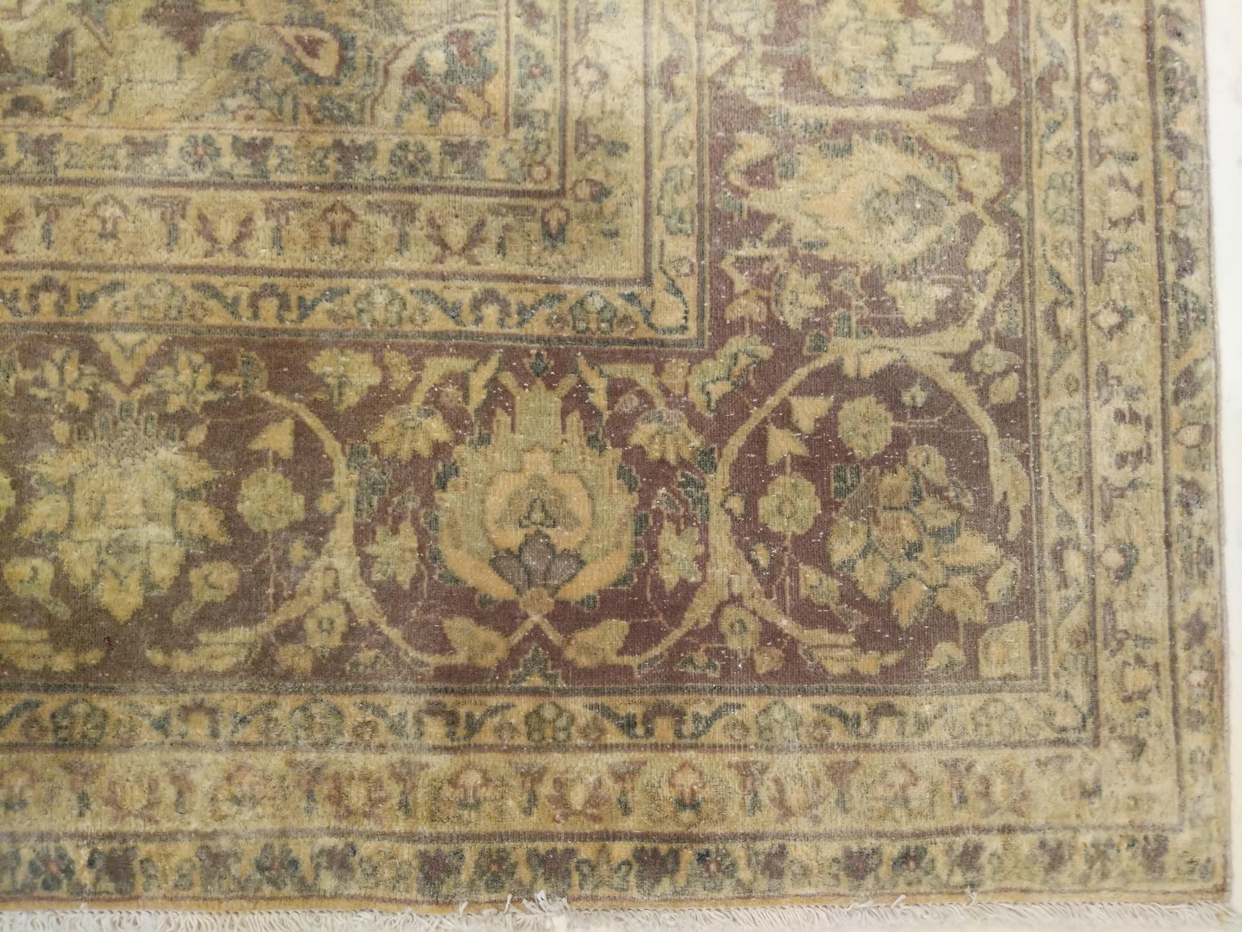 Laine Tapis Sivas vintage de taille standard, couleur sarcelle en vente