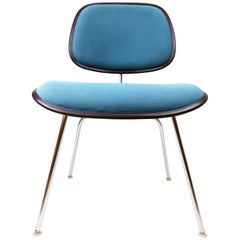 Used Teal Upholstered DCM Chairs by Eames for Herman Miller